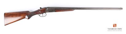 null Spanish hammerless shotgun AYA, caliber 12/70, 70 cm side-by-side barrels, Greener...