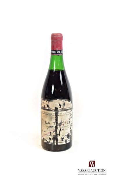 null 1 bouteille	LA TÂCHE mise de la Romanée Conti		1972

	Et. fanée, tachée et très...