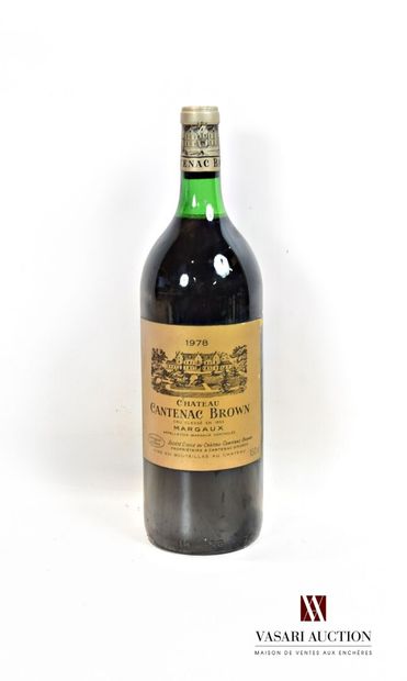 null 1 magnum Château CANTENAC BROWN Margaux GCC 1978

	And. a little stained. N:...