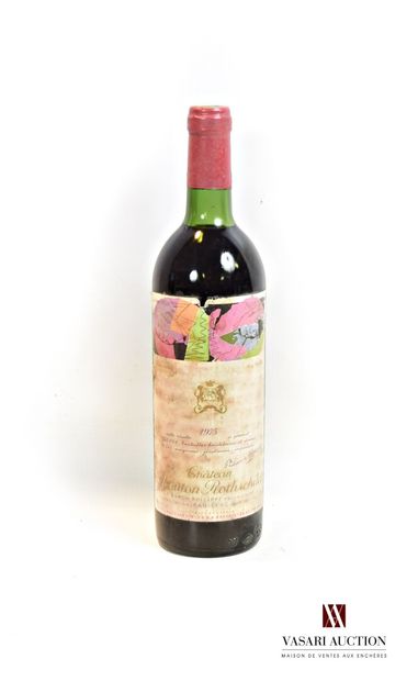 null 1 bottle Château MOUTON ROTHSCHILD Pauillac 1er GCC 1975

	Et. of Andy Warhol,...