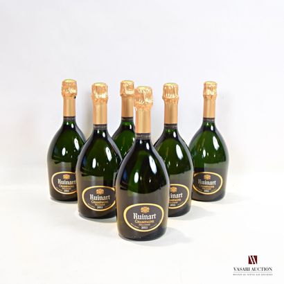 6 bouteilles	Champagne RUINART Brut Millésimé		2011...