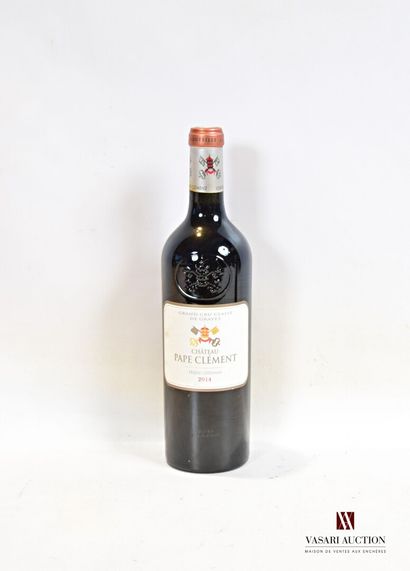 null 1 bouteille	Château PAPE CLÉMENT	Graves GCC	2014

	Et. tachée. N : mi goulo...