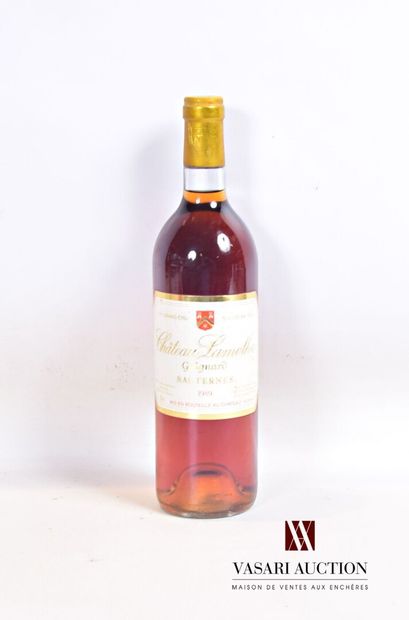 null 1 bouteille	Château LAMOTHE GUIGNARD	Sauternes GCC	1989

	Et. un peu tachée....
