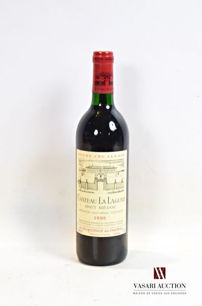 null 1 bouteille	Château LA LAGUNE	Haut Médoc GCC	1990

	Et. légèrement tachée (1accroc)....