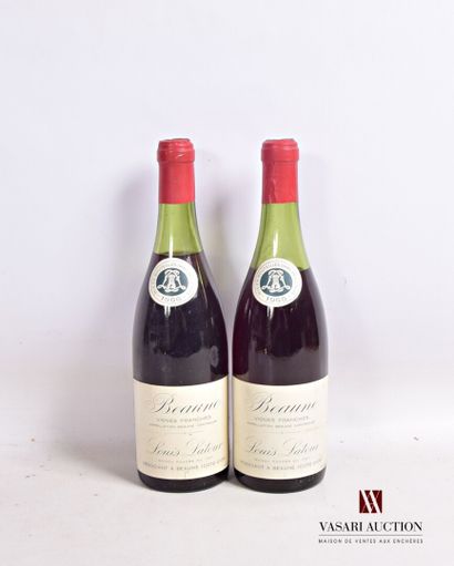 null 2 bouteilles	BEAUNE Vignes Franches mise Louis Latour nég.		1966

	Et. un peu...