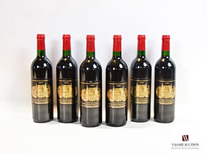 null 6 bouteilles	Château PALMER	Margaux GCC	2000

	Et. impeccables (1 accroc). N...