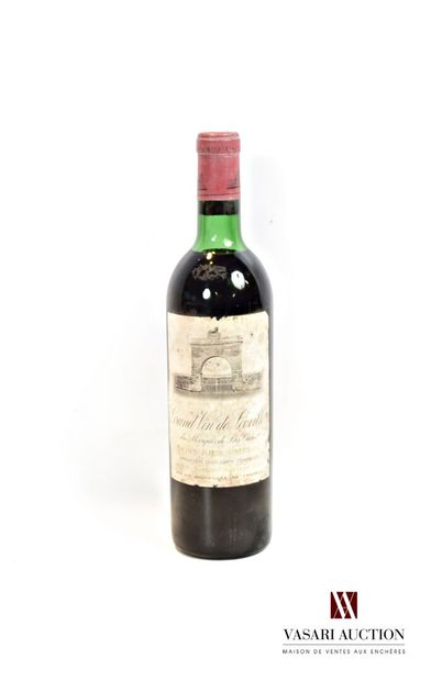 null 1 bouteille	Château LÉOVILLE LAS CASES	St Julien GCC	1970

	Et. fanée, tachée...