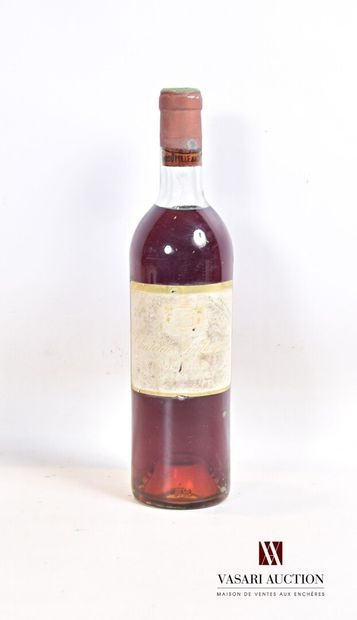 null 1 bottle Château SUDUIRAUT Sauternes 1er CC 1955

	Et. very faded and stained...
