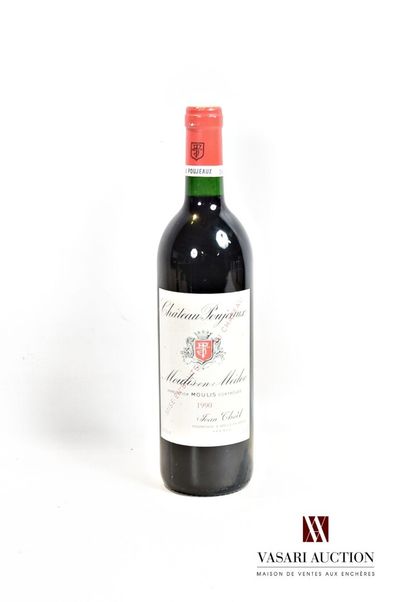 1 bouteille	Château POUJEAUX	Moulis	1990

	Et....