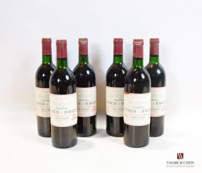6 bouteilles	Château LYNCH BAGES	Pauillac...