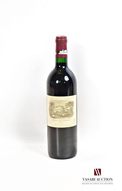 null 1 bouteille	Château LAFITE ROTHSCHILD	Pauillac 1er GCC	1995

	Et. un peu tachée....