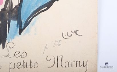 null LAFNET Luc (1899-1939)

Etude pour la maquette Les nouveaux petits Marny

Aquarelle

Monogrammée,...