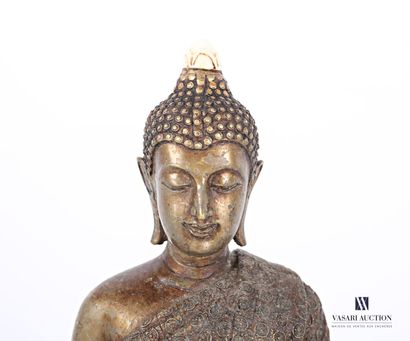 null BALI

Sujet en bronze représentant Bouddha souriant assis sur un socle au médaillon...