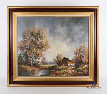null KNAUF Heinrich (1901-1976)

Cottage by a pond

Oil on canvas

Signed lower right...