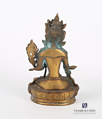 null TIBET

Bronze subject representing Tara sitting on a base with gadroons

(wear...