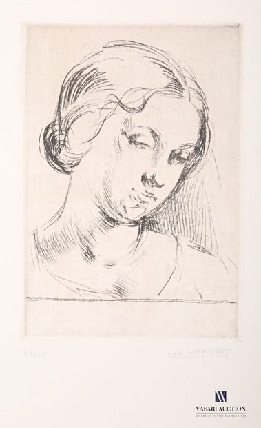 null LAFNET Luc (1899-1939)

Head of a woman with lowered eyes

Drypoint

Signed...