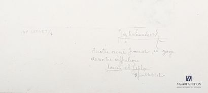 null LAMBERT Joseph (XXth century)

Portrait of Luc Lafnet

Engraving in black

Annotated...