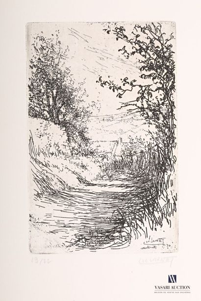 null LAFNET Luc (1899-1939)

Country landscape - Old willow 

Two drypoints

Signed...