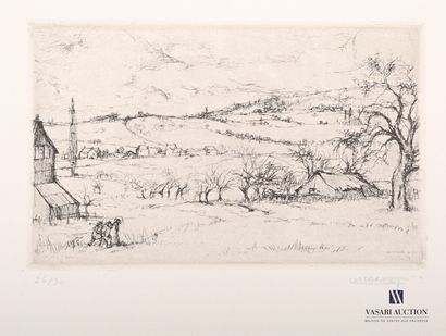 null LAFNET Luc (1899-1939)

Landscape with three men

Drypoint

Signed in the plate...