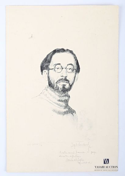 null LAMBERT Joseph (XXth century)

Portrait of Luc Lafnet

Engraving in black

Annotated...