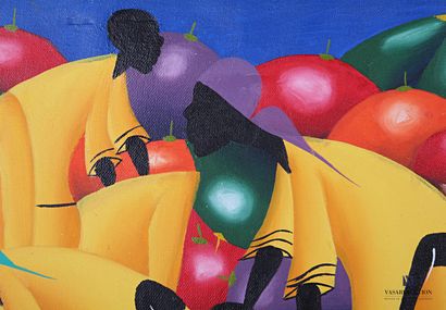 null LUBIN R. (XXth century)

The fruit market

Acrylic on canvas 

Signed at the...