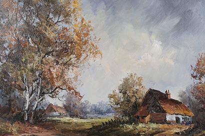 null KNAUF Heinrich (1901-1976)

Cottage by a pond

Oil on canvas

Signed lower right...