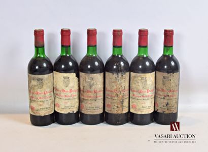 null 6 bouteilles	Château HAUT PLAISANCE	Montagne St Emilion	1976

	Et. fanées, tachées,...