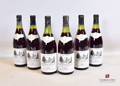 null 6 bouteilles	BROUILLY Château de Briante mise Mommessin nég.		1987

	Et. à peine...