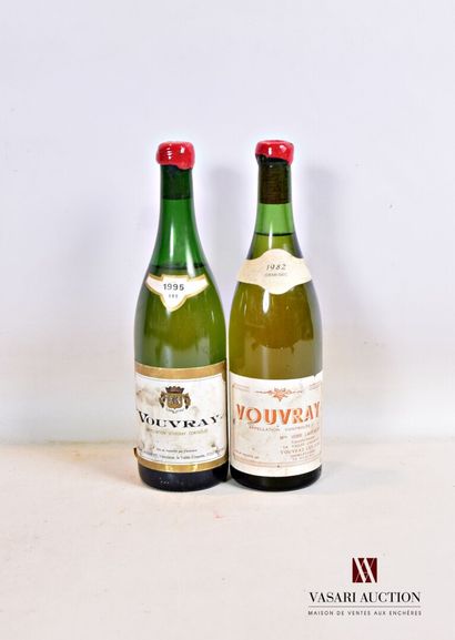 null Lot of 2 bottles put Laisement Vit. including :

1 bottle VOUVRAY dry 1995

1...