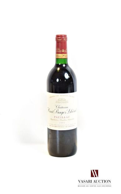 null 1 bouteille	Château HAUT BAGES LIBÉRAL	Pauillac GCC	1994

	Et. excellente. N...