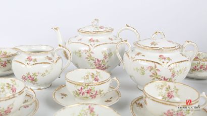 null LIMOGES, GDA (Gérard Dufraisseix et Abbott) Manufacture 

Service à thé en porcelaine...