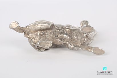 null Silver subject representing a hare 

Weight : 344,82 g

Height : 6,5 cm 6,5...