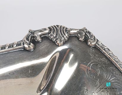 null Lot in silver plated metal including a handle with leg of lamb decorated with...