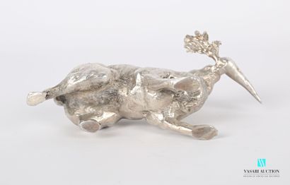 null Silver subject representing a hare with a carrot 

Weight : 359,61 g

Height...