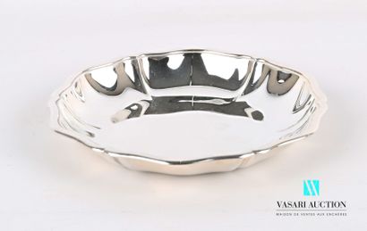 null Plate with boiled in silver 835 thousandth, the edge with contours decorated...