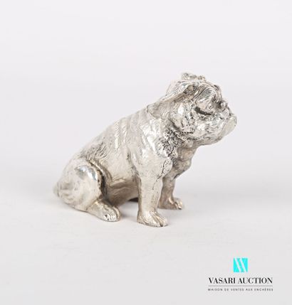 null Silver subject representing a sitting bulldog

Weight : 134,56 g

Height : 3,7...