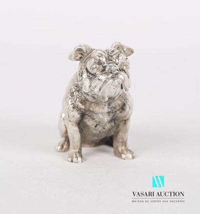 null Silver subject representing a sitting bulldog

Weight : 134,56 g

Height : 3,7...