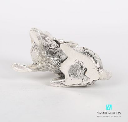 null Silver subject representing a hare with its ears down

Weight : 216,91 g

Height...