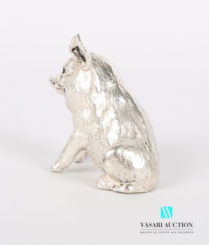 null Silver subject representing a sitting pig 

Weight : 134,04 g

Height : 4,5...