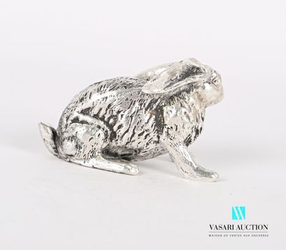 null Silver subject representing a hare with its ears down

Weight : 216,91 g

Height...