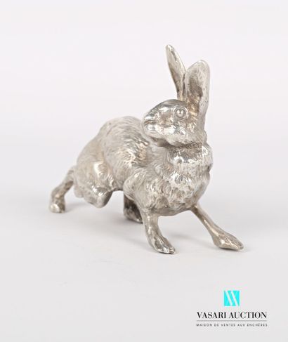null Silver subject representing a hare 

Weight : 344,82 g

Height : 6,5 cm 6,5...