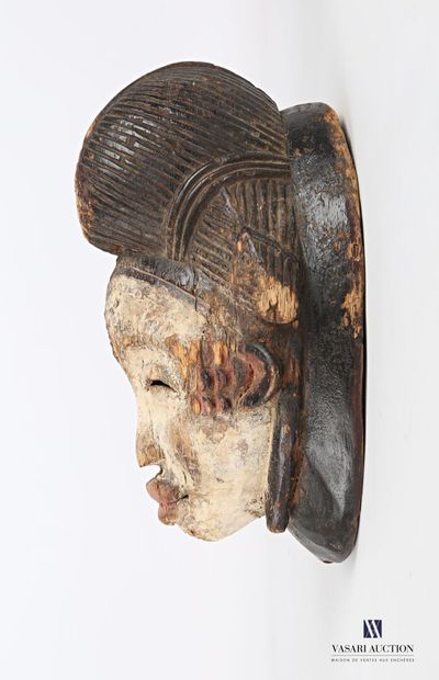 null PUNU - GABON and REPUBLIC OF CONGO

Moukudji face mask made of wood with white...