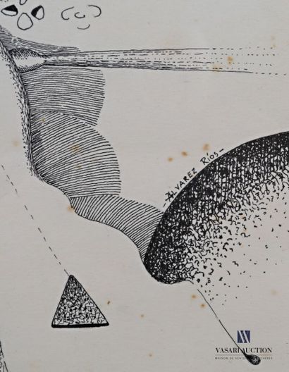 null ALVAREZ RIOS Roberto (1932-2015)

Surrealist composition

Chinese ink on paper

Signed...