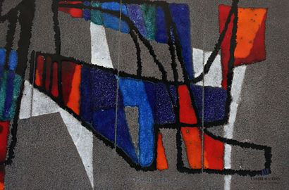 null 
CORRIGER Paul (1923 - 2009)





Abstract composition





Suite of nine enamelled...