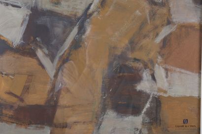 null BUREL Jacques (1922-2000)

Composition ochre and beige

Oil on canvas 

Signed...