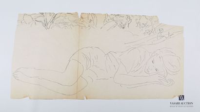 null 
AYME Alix (1894-1989)




Femme allongée




Encre sur papier calque

(pliures,...
