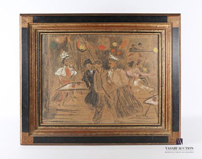 null STEINLEN Théophile Alexandre (1859-1923)

Cabaret scene with military

Mixed...