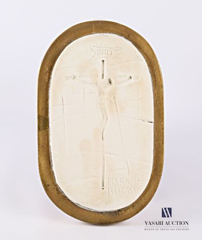 null MARA RUCKI (né en 1920)

Crucifixion

Pâte à sel contrecollée sur bois

Signée...