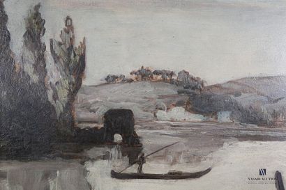 null French school of the XXth century

Boat on the pond

Oil on panel

Bearing an...