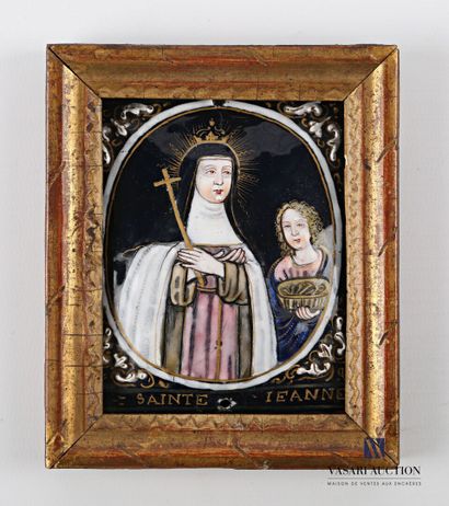 null NOUAILHER Pierre

Rectangular enamel plate painted polychrome with gold highlights...